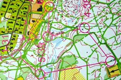 Map Ski-o Åsarna night-sprint-rellay