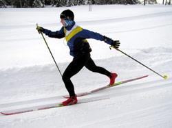 Långberget Eva skiing