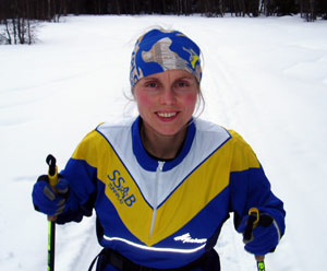 Skiing in Sörskog on April