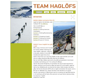 Team Haglöfs web