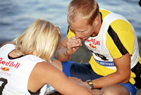 Discussing route choices with Anders - City Challenge 2002, Stockholm @ Mats  Andrén foto@wombat.to