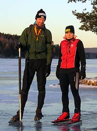 Skating on Ösjön