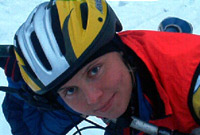 Winter 2003 with bike