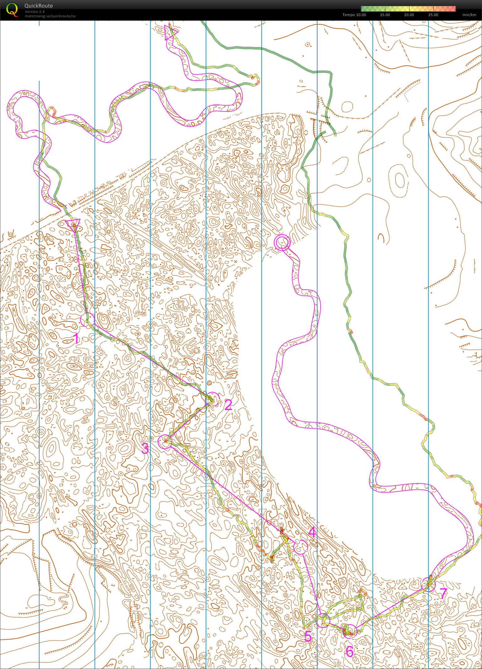Jegor's map from night training with Thierry, Aydat (2011-03-19)