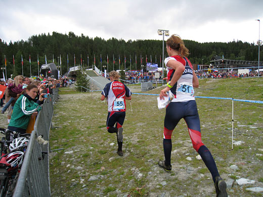 WOC2010 relay Jurenikova & Hausken